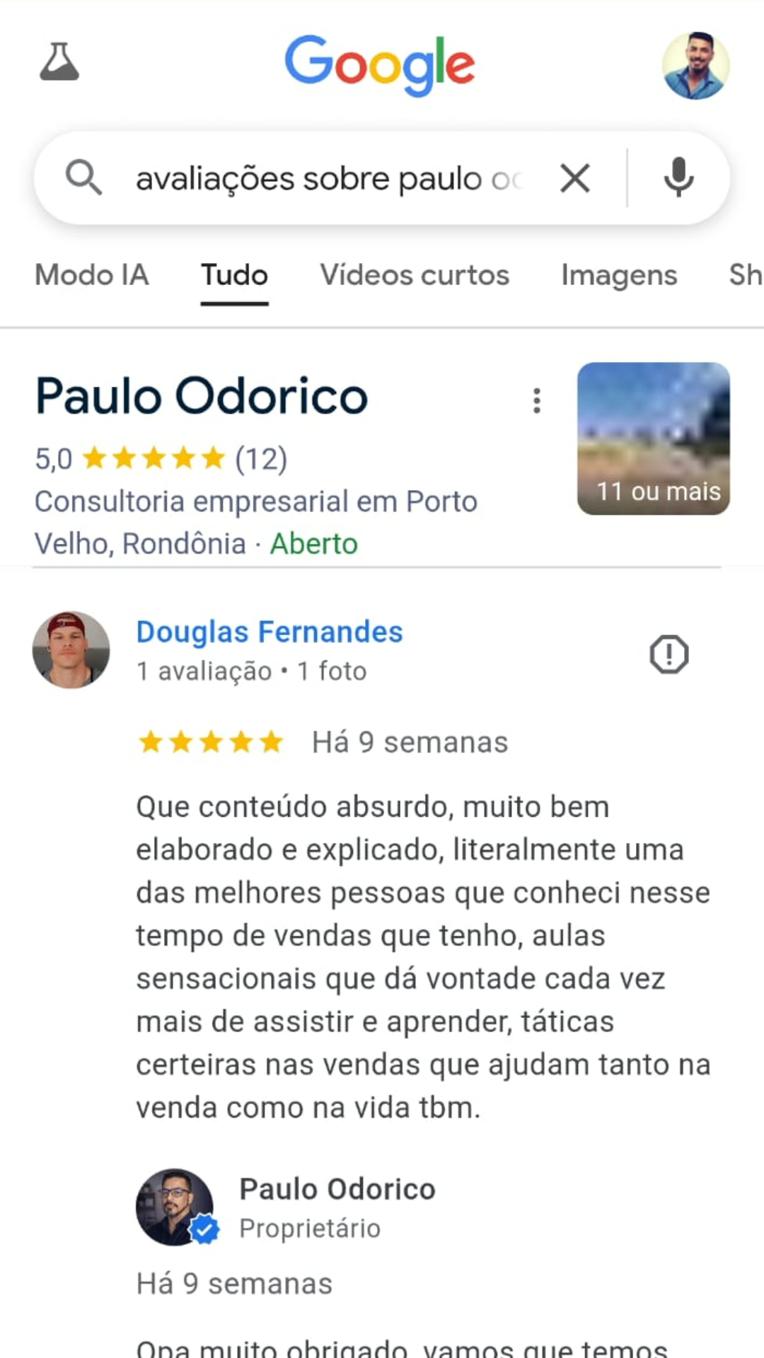 Projeto Vender Mais PG Completa Google Review
