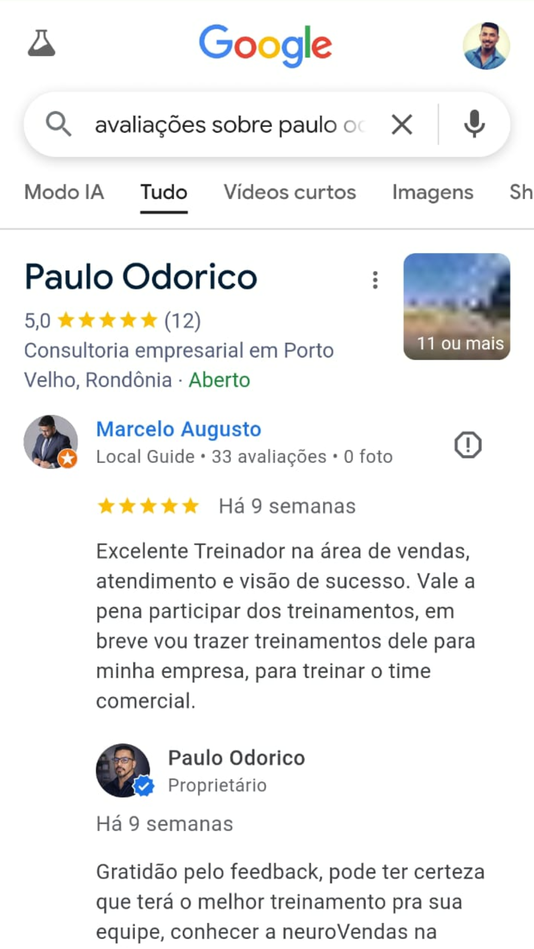 Projeto Vender Mais PG Completa Google Review